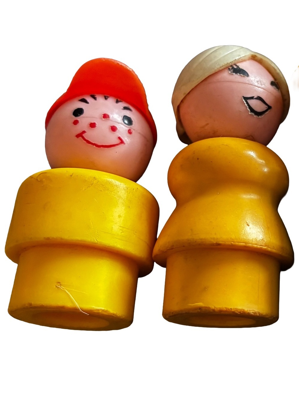 Vintage Fisher Price Little People Lot School Desk Pothead Boy Grandma - Picture 4 of 4